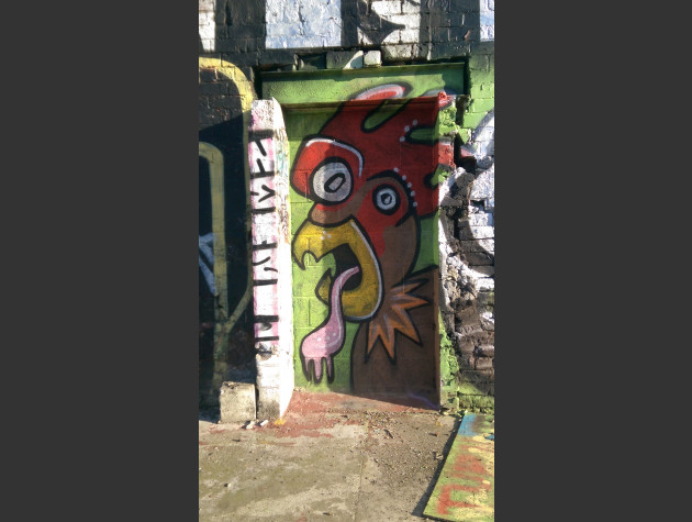 Chicken graffiti